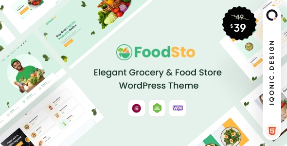Foodsto – Grocery & Food Store WordPress Theme 1.1.1