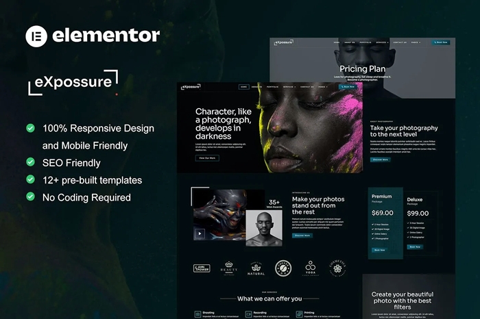 Expossure – Photography & Portfolio Elementor Template Kit 1.0.0