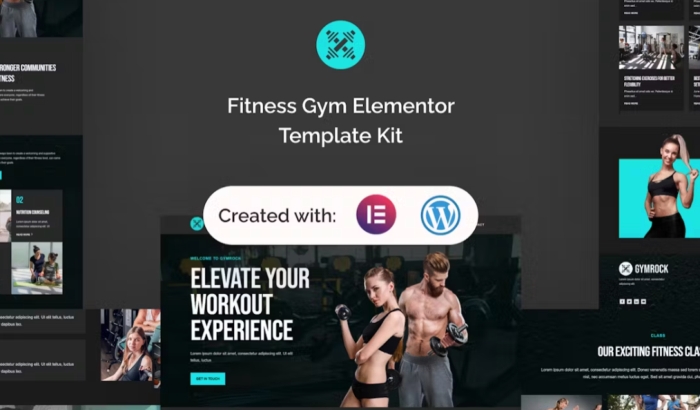 Gymrock – Fitness Gym Elementor Template Kit