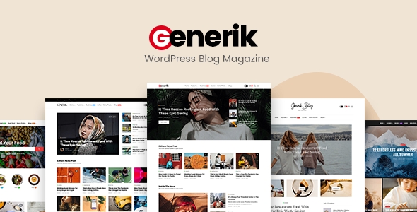 Generik – Multipurpose WordPress Blog Magazine Theme 1.1