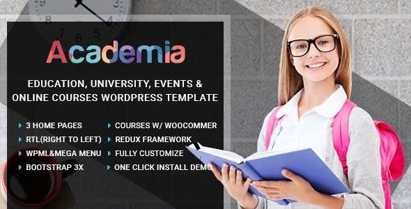 Academia – Education Center WordPress Theme 3.0