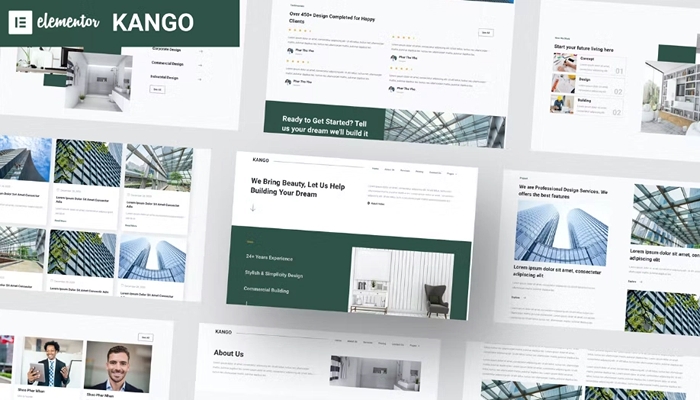 Kango – Architecture Elementor Template Kits 1.0.0