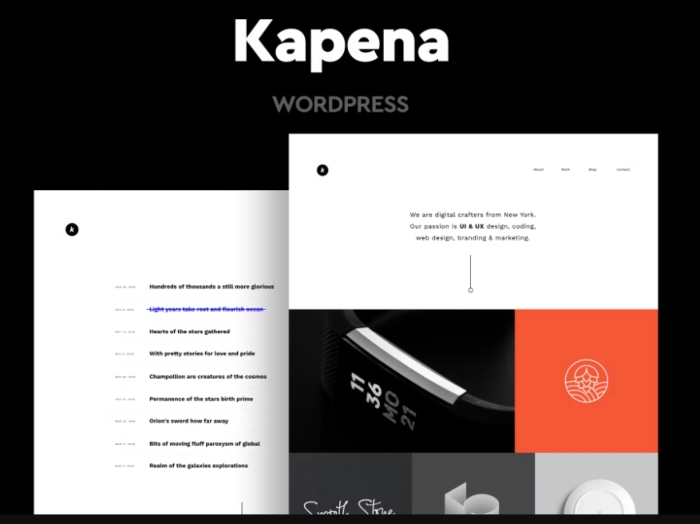 Kapena – Minimal Portfolio WP Theme 1.2