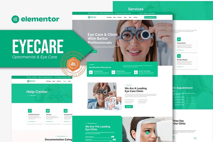 Eyecare – Optometrist & Eye Care Elementor Template Kit 1.0.0