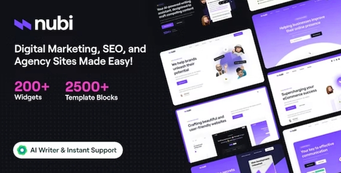Nubi – Digital Marketing & SEO WordPress Theme 2.0.0