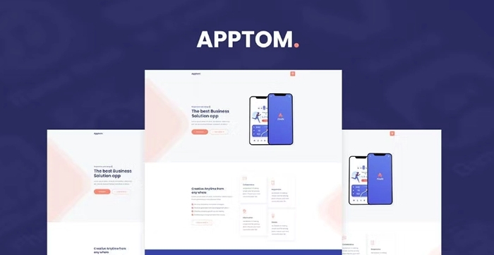 Apptom – App & Software Showcase Elementor Template Kit 1.0.0
