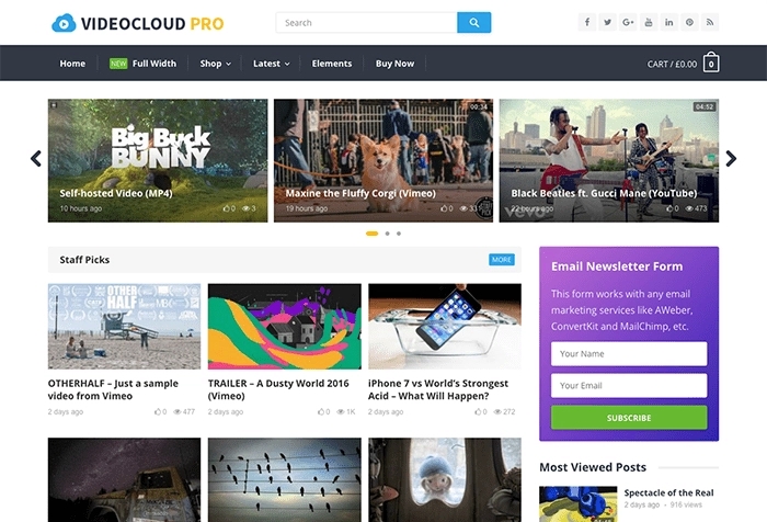 VideoCloud Pro WP Theme 1.1