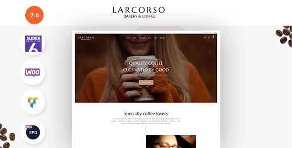 Larcorso – Coffee Shop WooCommerce Theme 2.0