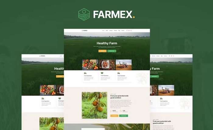 Farmex – Agriculture & Farm Elementor Template Kit 1.0.0