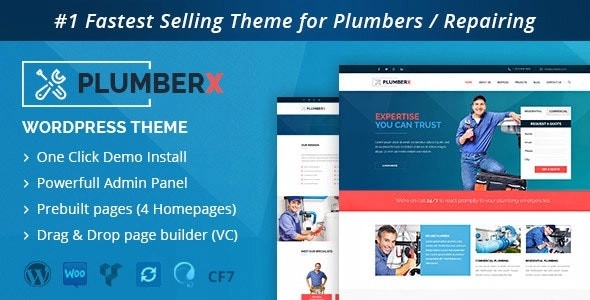 Plumber - Construction and Repairing WordPress Theme 10.1