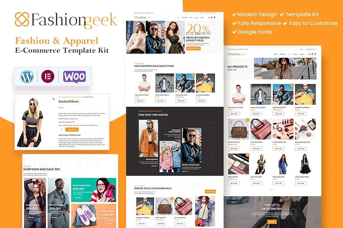 Fashion Geek – WooCommerce Fashion Elementor Template Kit 1.0.0