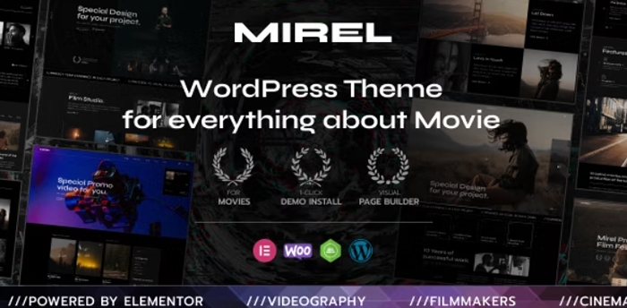 Mirel – Movie Studios and Filmmakers WordPress Theme 1.0.0