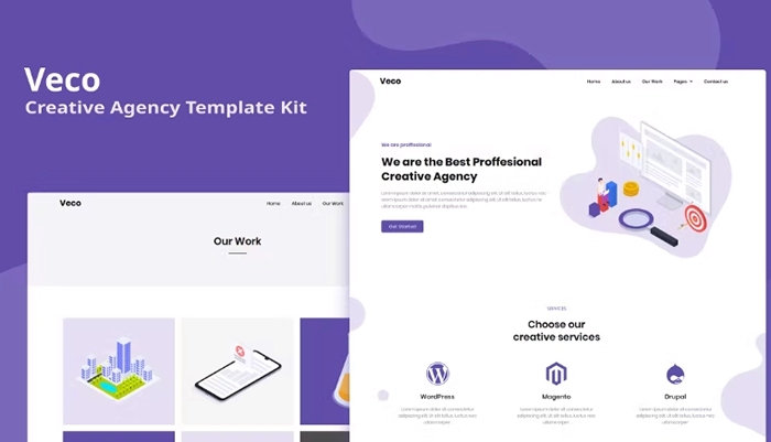 Veco – Creative Agency Elementor Template Kit 1.0.0