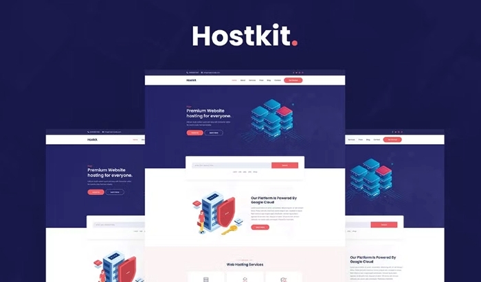 Hostkit – Hosting Services Elementor Template Kit 1.0.0