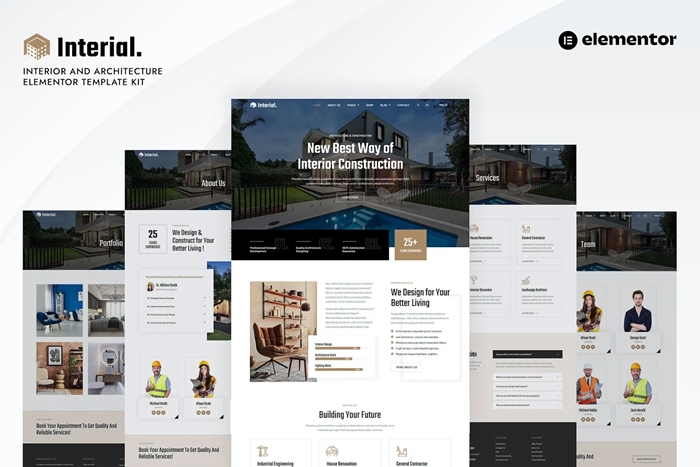 Interial – Interior & Architecture Elementor Template Kit 1.0.0