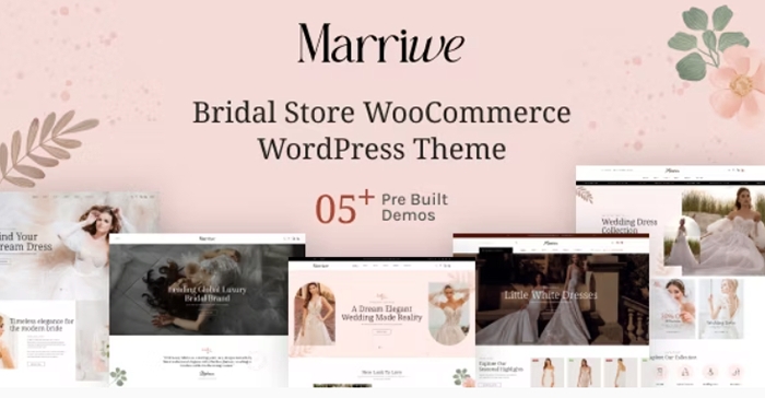 Marriwe - Bridal Store WooCommerce WordPress Theme 1.0.3