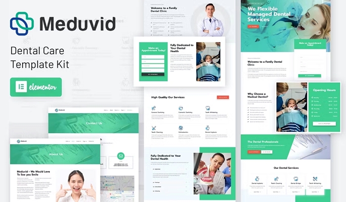Meduvid – Medical & Dental Clinic Elementor Template Kit 1.0.0