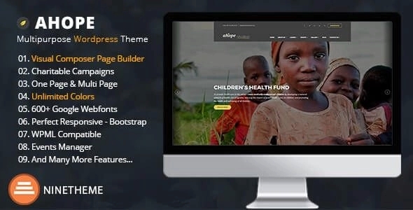 Ahope – Nonprofit WordPress Theme 2.2.5