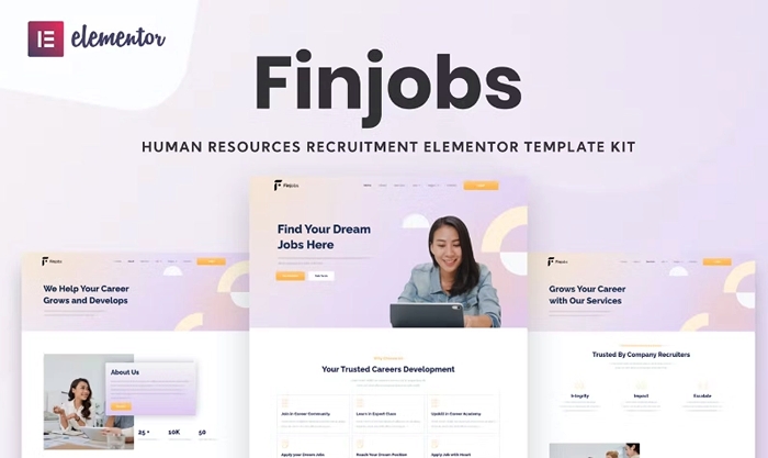 Finjobs – Human Resource Elementor Template Kit 1.0.0