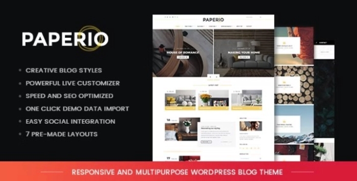 Paperio – Responsive and Multipurpose WP Theme 2.1