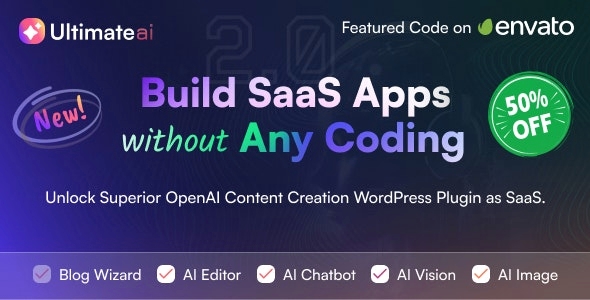 UltimateAI – OpenAI Content Generation WordPress App as SaaS 2.8.0
