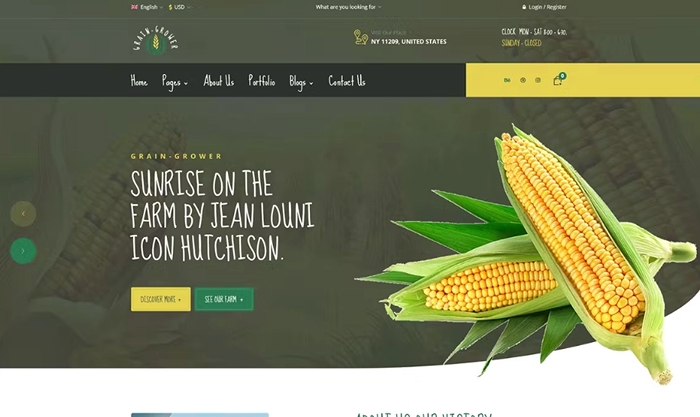 Grain Grower – Agriculture Farm & Farmers Elementor Template Kit 1.0.0