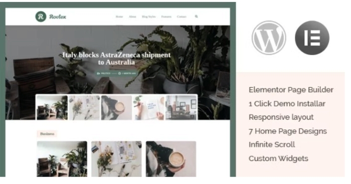 Rovlex – Blog Theme for Writers 1.0.