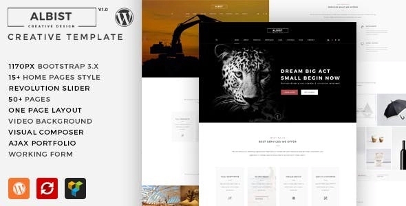 ALBIST – Creative Multipurpose WordPress Theme 1.0