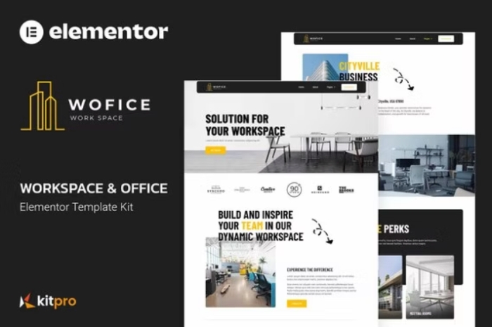 Wofice - Workspace & Office Elementor Template Kit 1.0.0
