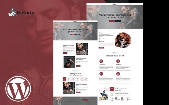Caftato Tatoo Artist WordPress Theme 1.0.0
