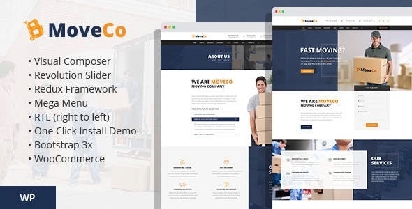 MoveCo – Logistics Company WordPress Theme 1.4