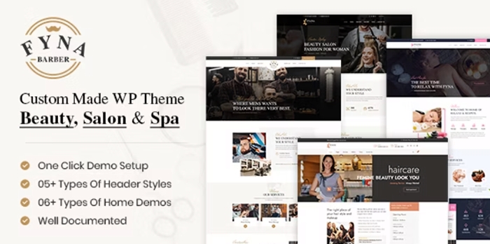 Fyna – Beauty salon and Spa WordPress Theme with Appointments Booking 1.7
