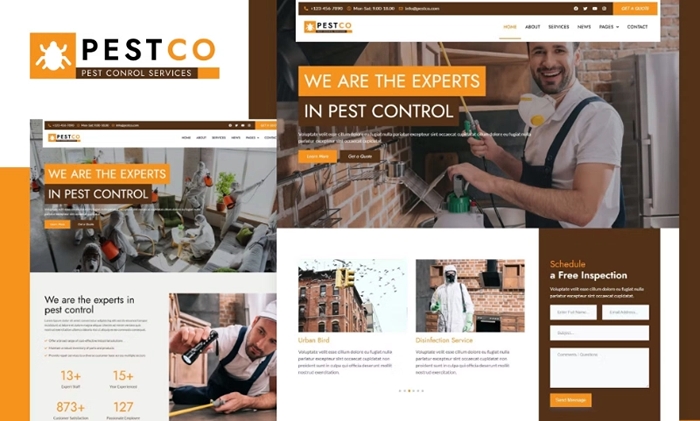Pestco – Pest Control Elementor Template Kit 1.0.0