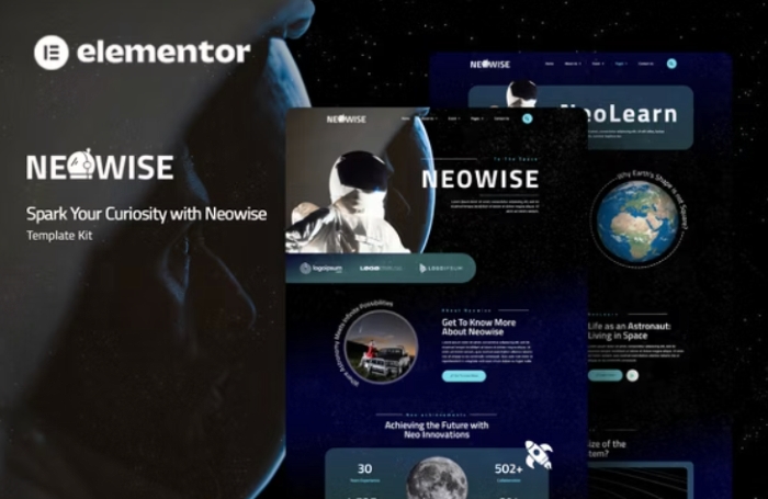 Neowise - Astronomy Elementor Template Kit 1.0.0