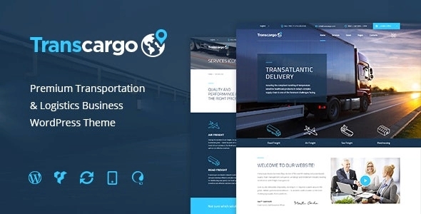 Transcargo - Transportation WordPress Theme for Logistics 2.8