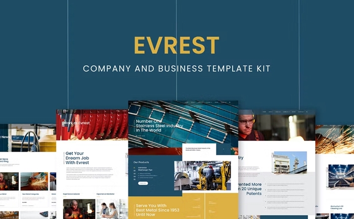 Evrest – Company & Business Elementor Template Kit 1.0.0