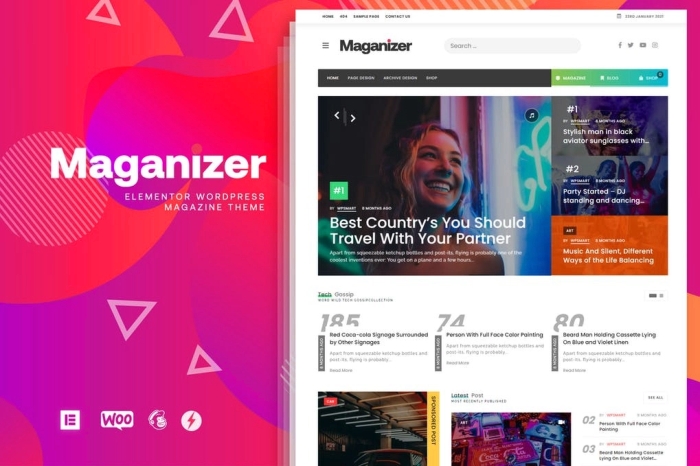 Maganizer – Modern Magazine WordPress Theme 1.2.2