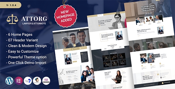Attorg – Attorney WordPress Theme 1.0.3