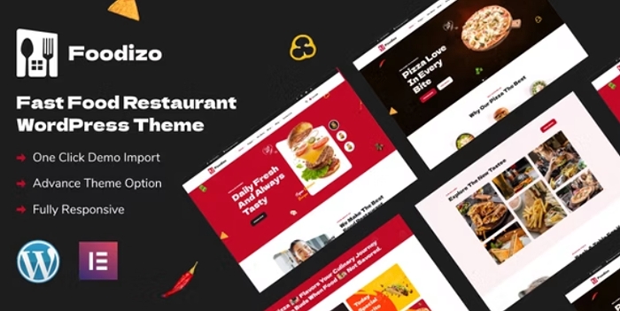 Foodizo – Fast Food Restaurant WordPress Theme 1.0