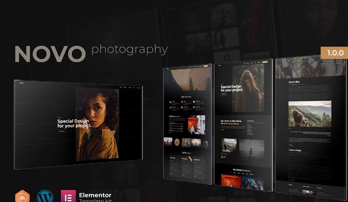 Novo β Photography Elementor Template Kit 1.0.0
