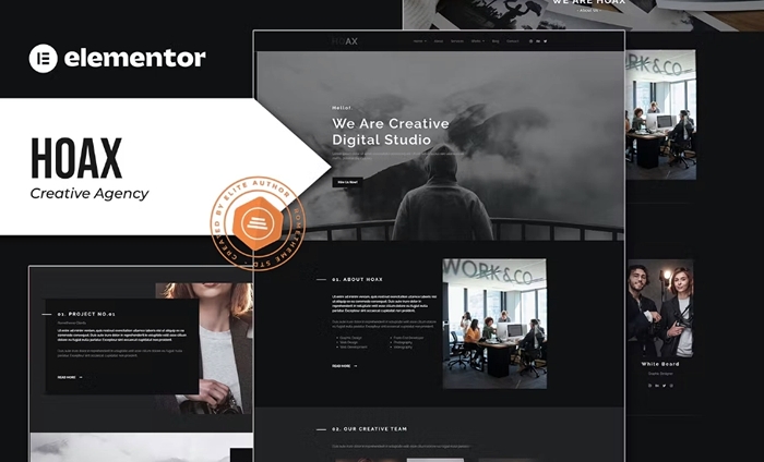 Hoax – Creative Agency Elementor Template Kit 1.0.0