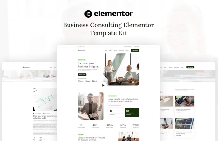 Consultry - Business Consulting Elementor Template Kit 1.0.0