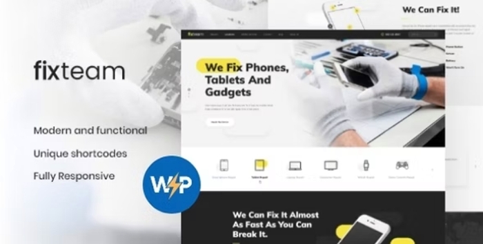 FixTeam – Electronics & Mobile Devices Repair WordPress Theme 1.5.0