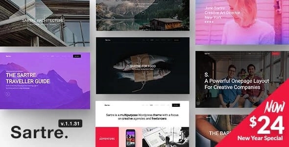 Sartre – Responsive Multipurpose WordPress Theme for Creatives 1.1.31