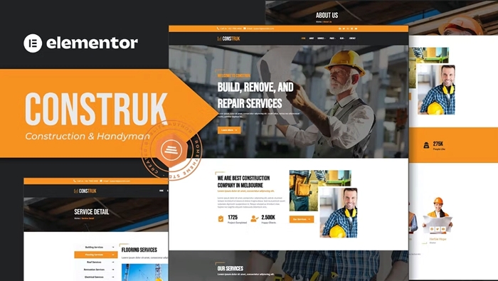 Construk – Construction Elementor Template Kit 1.0.0