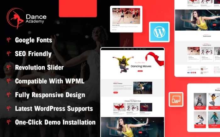 Dance Academy WordPress Theme 1.0.0