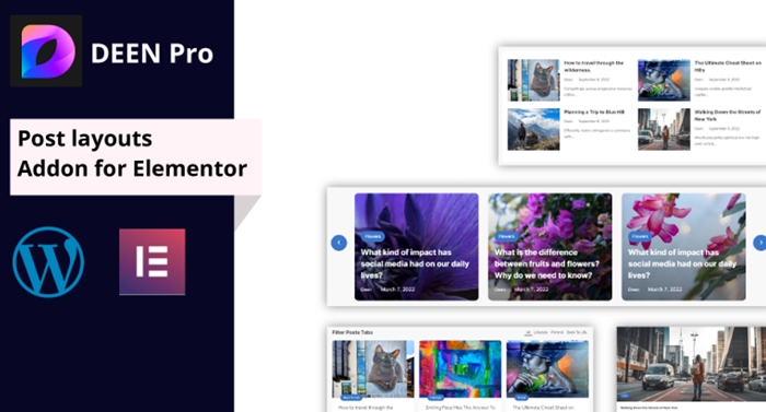 Deen Pro - Post Layouts Addon for Elementor 1.0.0