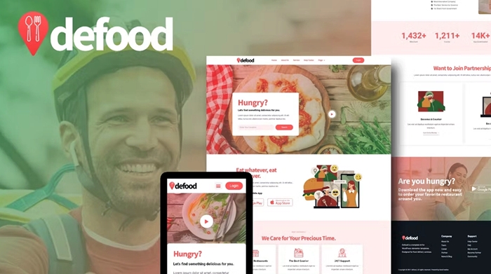 DeFood – Food Delivery Elementor Template Kit 1.0.0