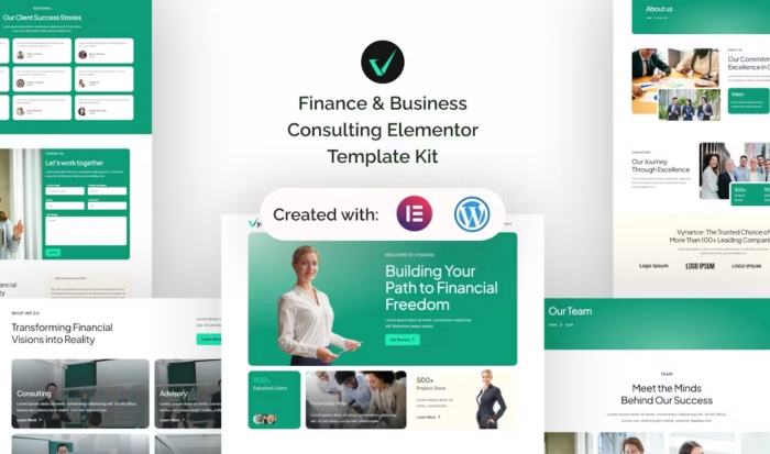 Vynance – Finance & Business Consulting Elementor Template Kit 1.0.0