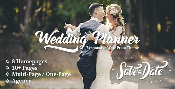 Wedding Planner – Responsive WordPress Theme 6.3